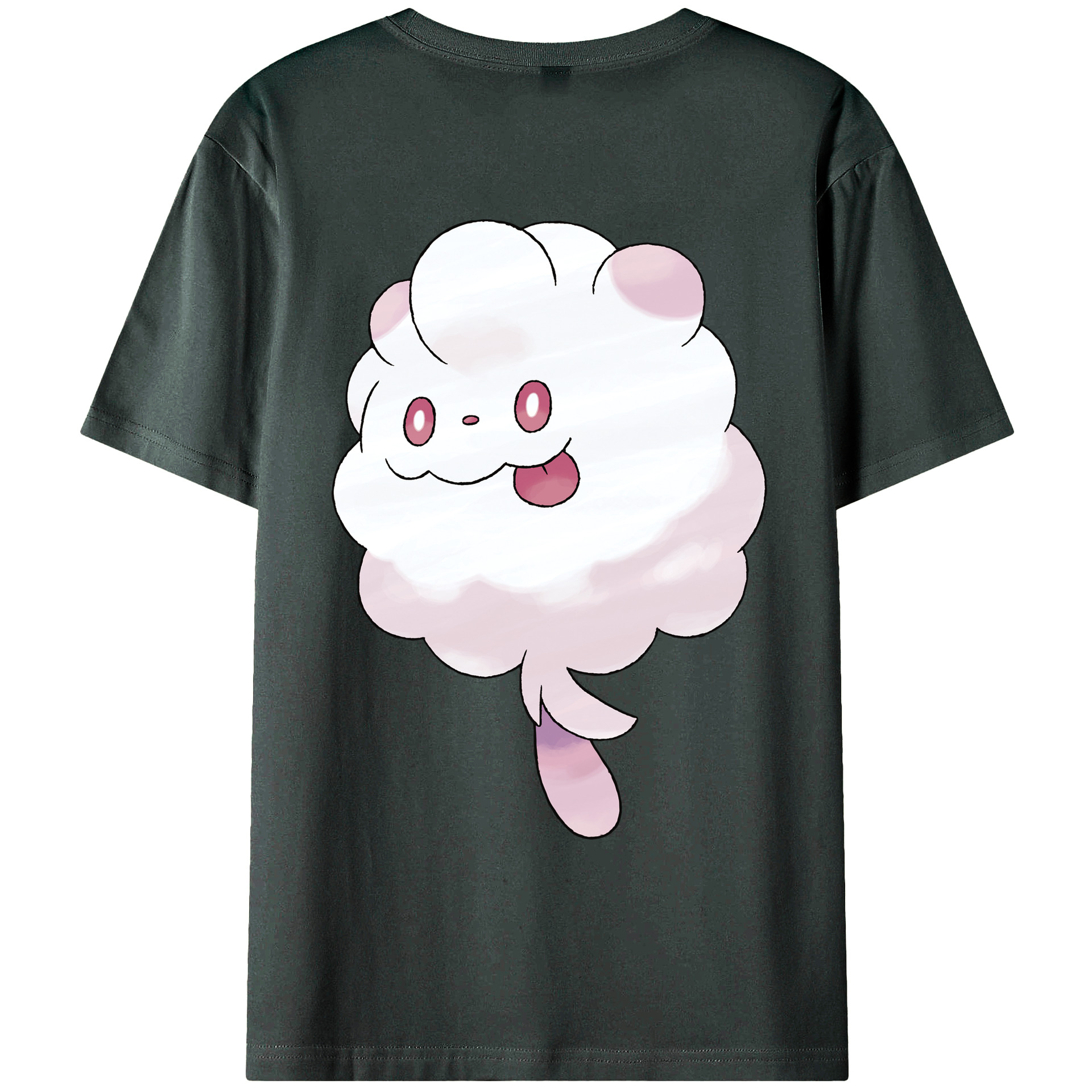 （画像用） ポケットモンスター Pokémon 綿100％ メンズ半袖Tシャツ（バックプリント） 通気性